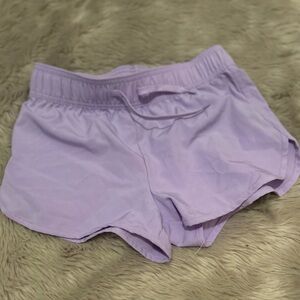 Light Purple Athletic Shorts for Girls